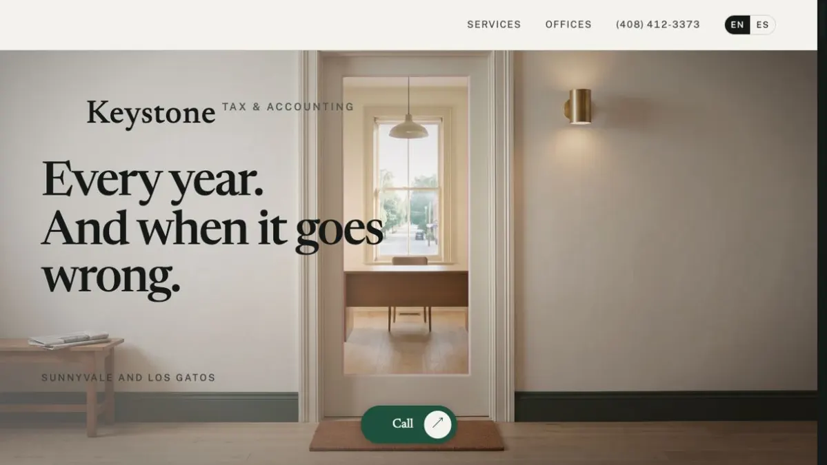 Keystone Tax and Accounting · concept website