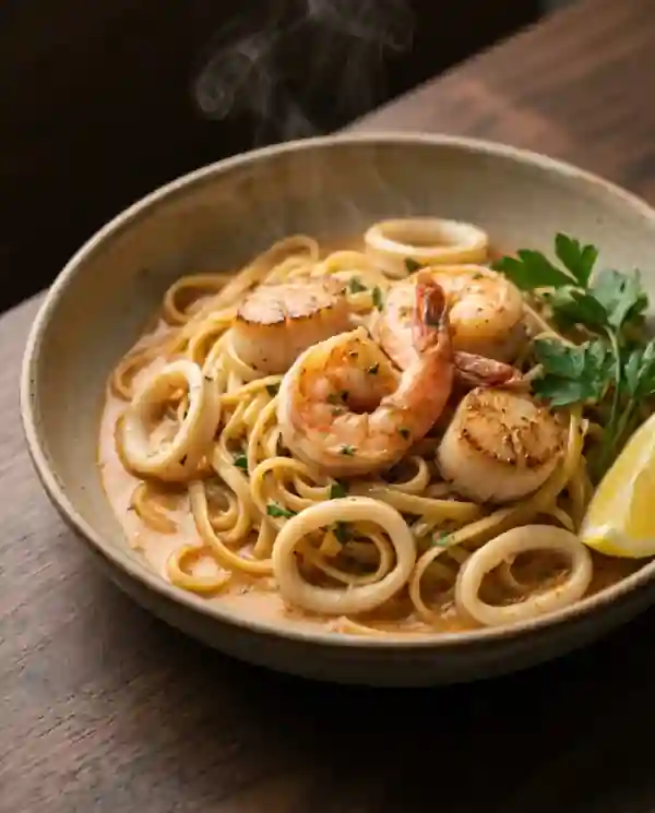 Illustrative pasta dish